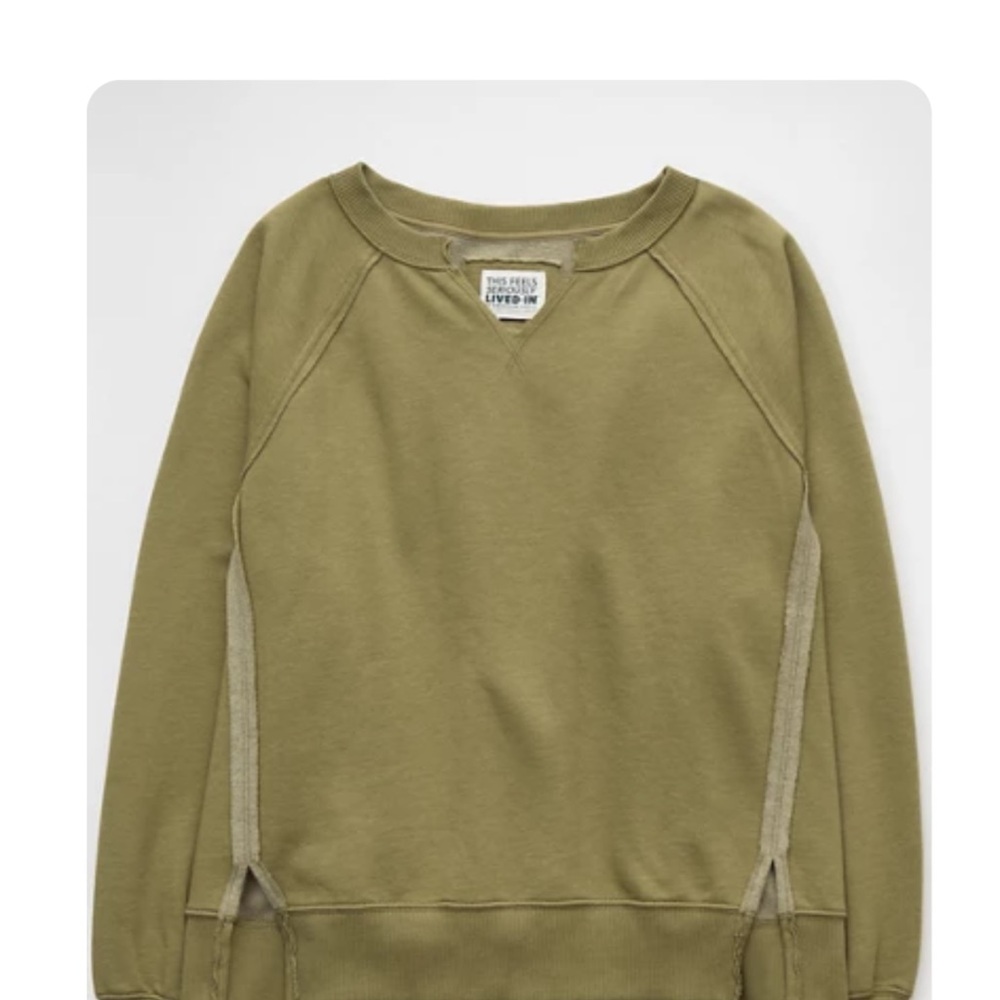 American Eagle Outfitters Olive Green Sweatshirt